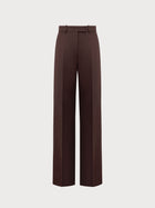 Brown pants on a light beige background