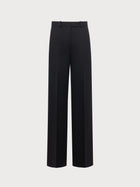 Black pants on a light gray background