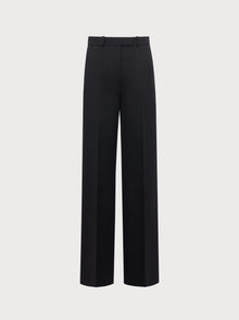 Black pants on a light gray background