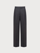 Dark gray pants on a light gray background