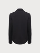 Black balzer on a white background