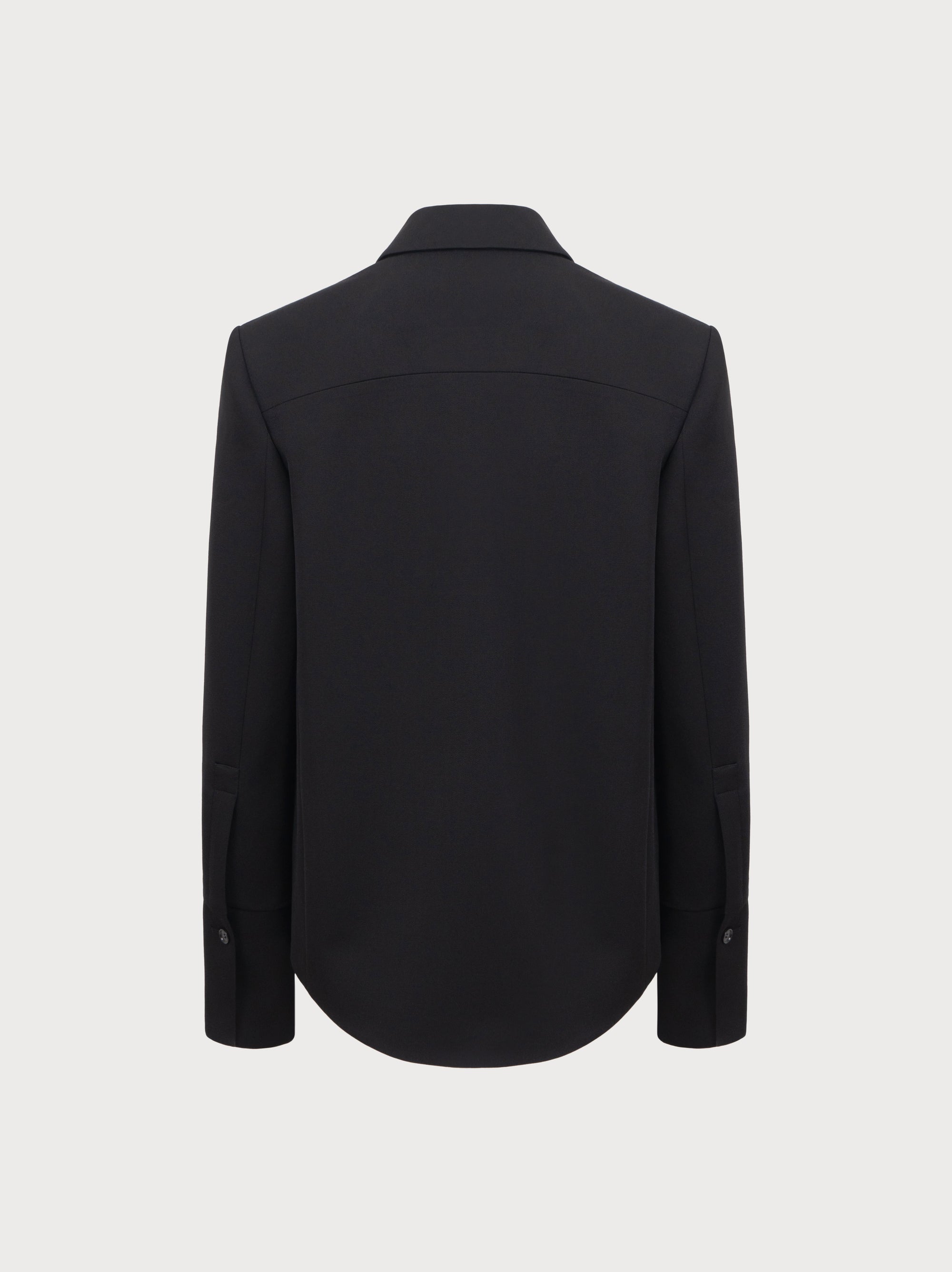 Black balzer on a white background