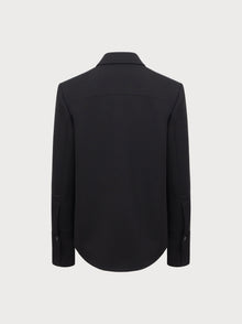 Black balzer on a white background