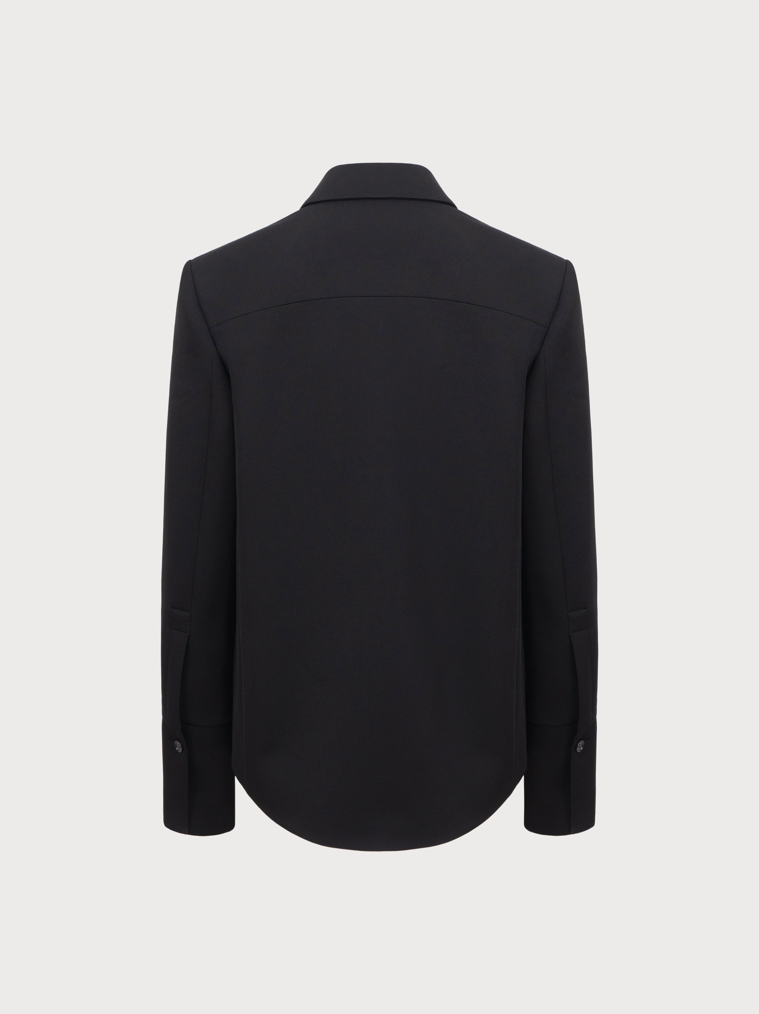 Black balzer on a white background