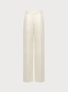 White pants on a light gray background