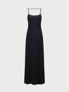 Laura Dress in Black Crepe