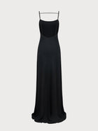 Laura Dress in Black Crepe