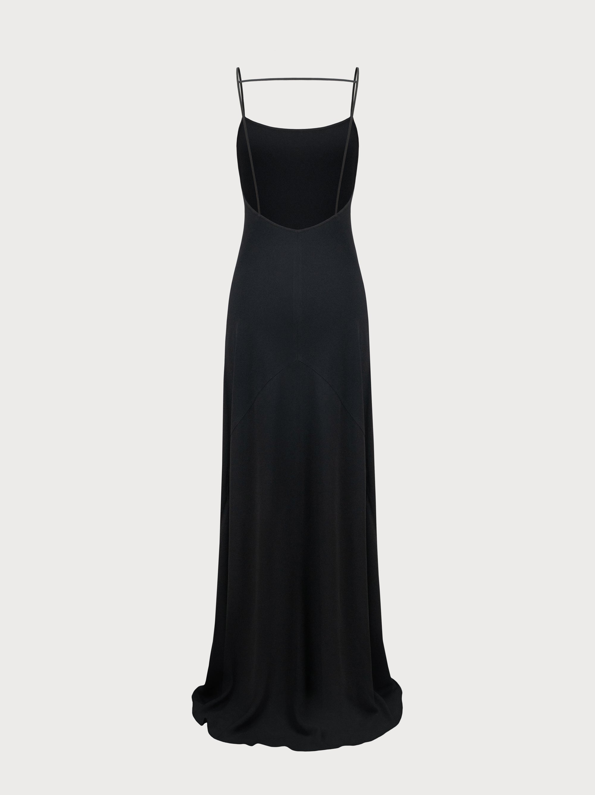Laura Dress in Black Crepe