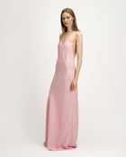 Laura Dress in Pink Crepe