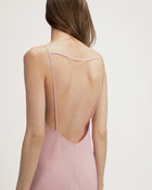 Laura Dress in Pink Crepe