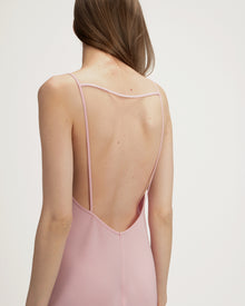 Laura Dress in Pink Crepe