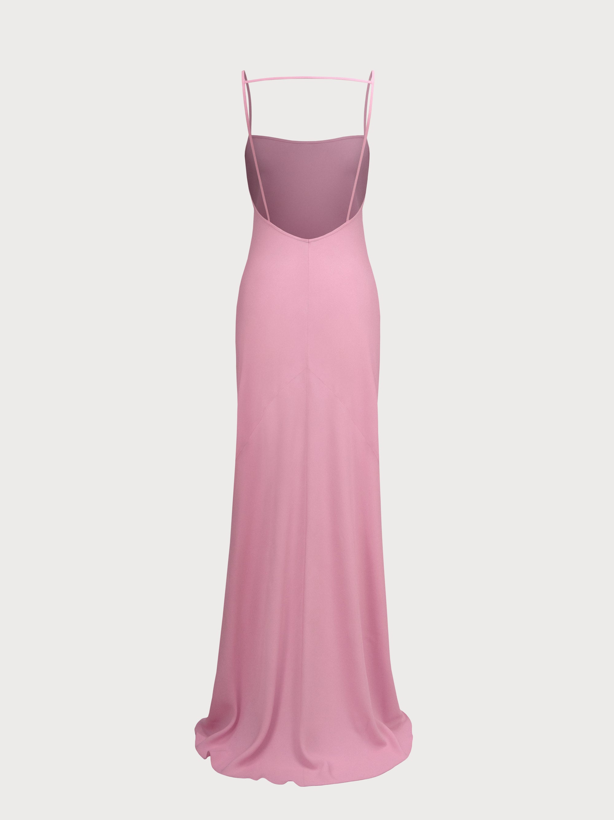 Laura Dress in Pink Crepe