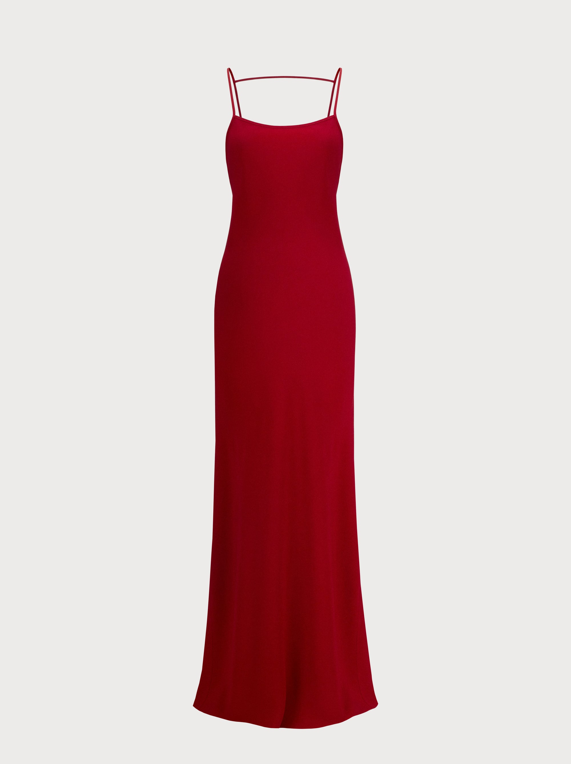 Laura Dress in Red Crepe