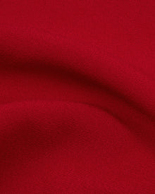 Laura Dress in Red Crepe - fabric texture close-up
