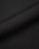 Leah Vest in Black Virgin Wool - fabric texture close-up