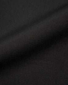 Leah Vest in Black Virgin Wool - fabric texture close-up