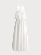 Lily Dress in White Cotton
