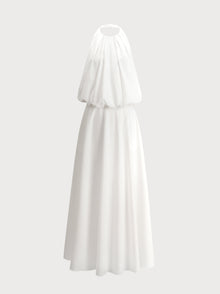 Lily Dress in White Cotton