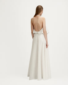 Lily Dress in White Cotton