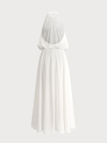 Lily Dress in White Cotton