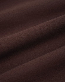 Lily Skirt in Brown Virgin Wool - fabric texture close-up