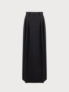 Luna Skirt in Black Virgin Wool and Mohair