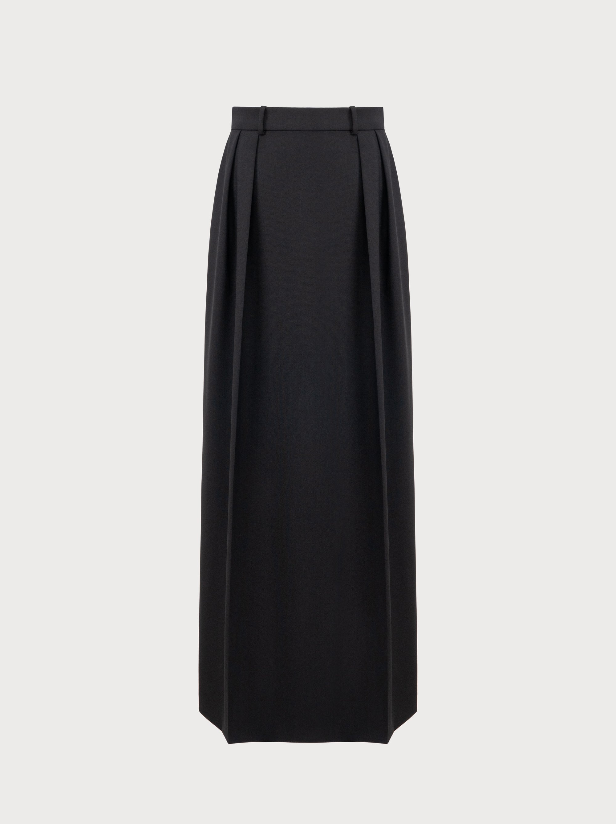 Luna Skirt in Black Virgin Wool and Mohair