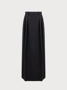 Luna Skirt in Black Virgin Wool and Mohair