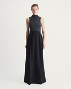 Luna Skirt in Black Virgin Wool and Mohair