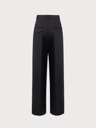 Mara Trousers in Black Virgin Wool and Mohair