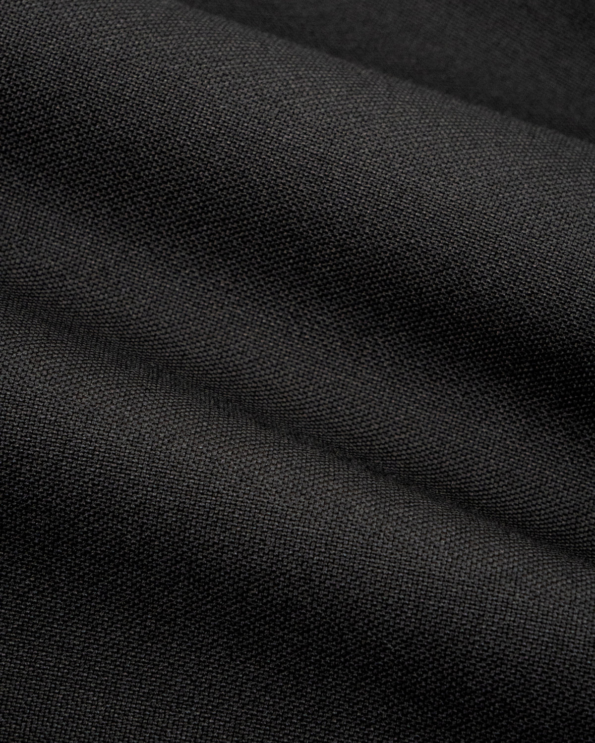 Mara Trousers in Black Virgin Wool and Mohair - fabric texture close-up