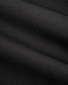 Mara Trousers in Black Virgin Wool and Mohair - fabric texture close-up