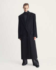 Maren Coat in Grey Virgin Wool
