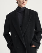 Maren Coat in Grey Virgin Wool