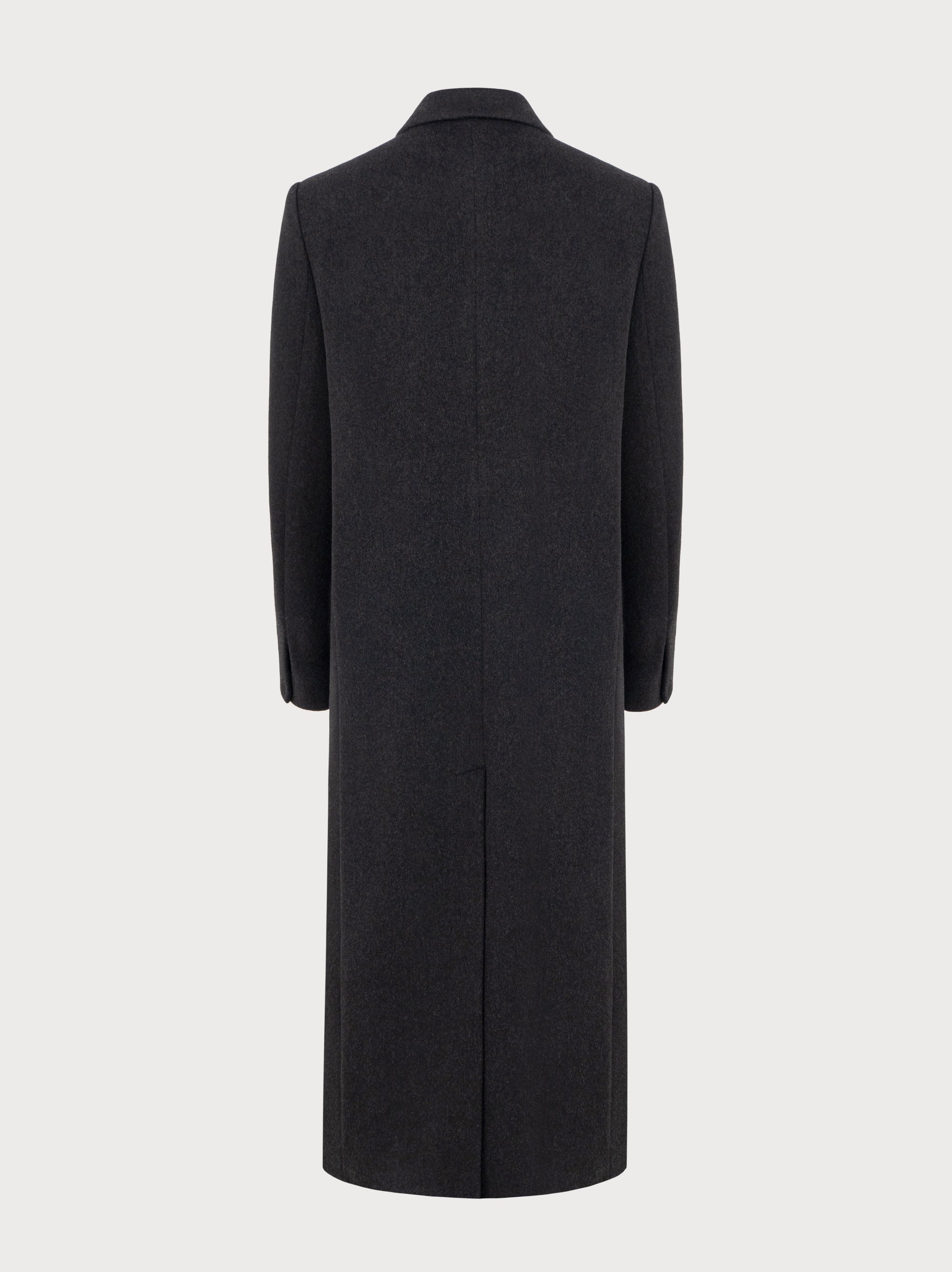 Maren Coat in Grey Virgin Wool
