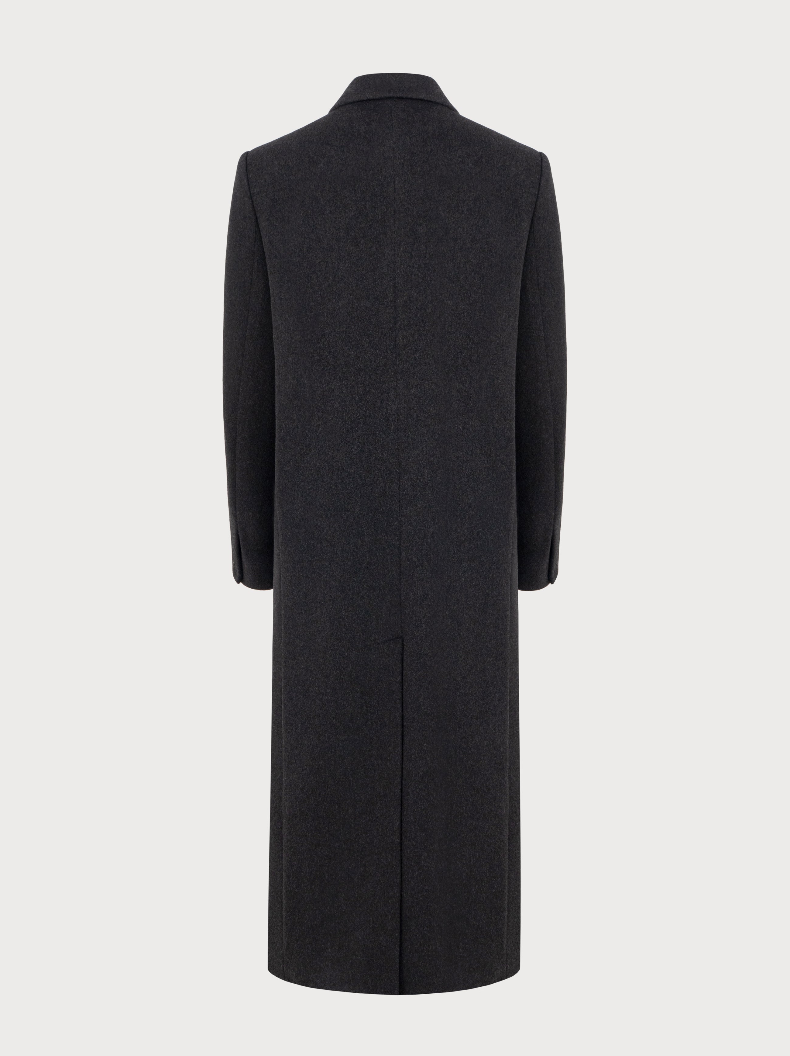 Maren Coat in Grey Virgin Wool
