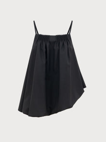 Marta Top  in Black Virgin Wool and Mohair
