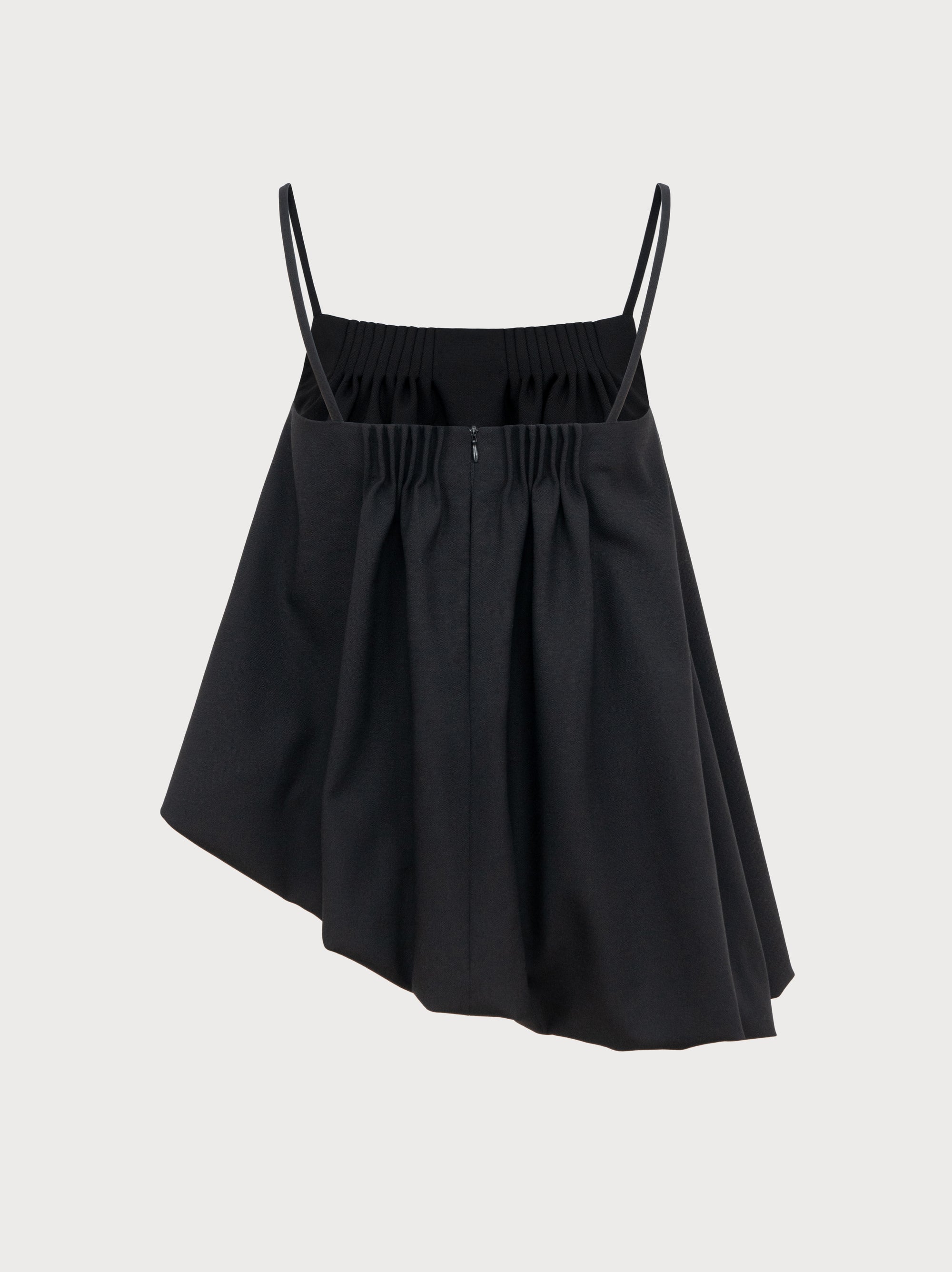 Marta Top  in Black Virgin Wool and Mohair