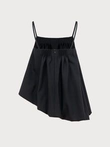 Marta Top  in Black Virgin Wool and Mohair