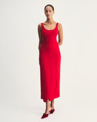 Milo Dress in Red Virgin Wool