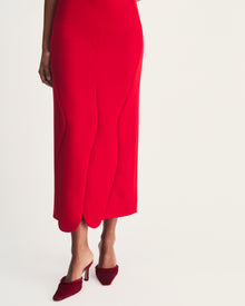 Milo Dress in Red Virgin Wool