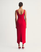 Milo Dress in Red Virgin Wool