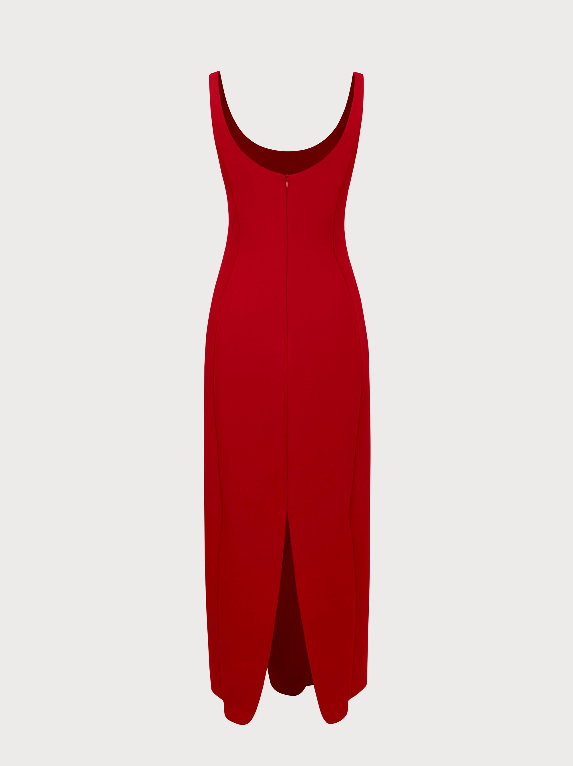 Milo Dress in Red Virgin Wool