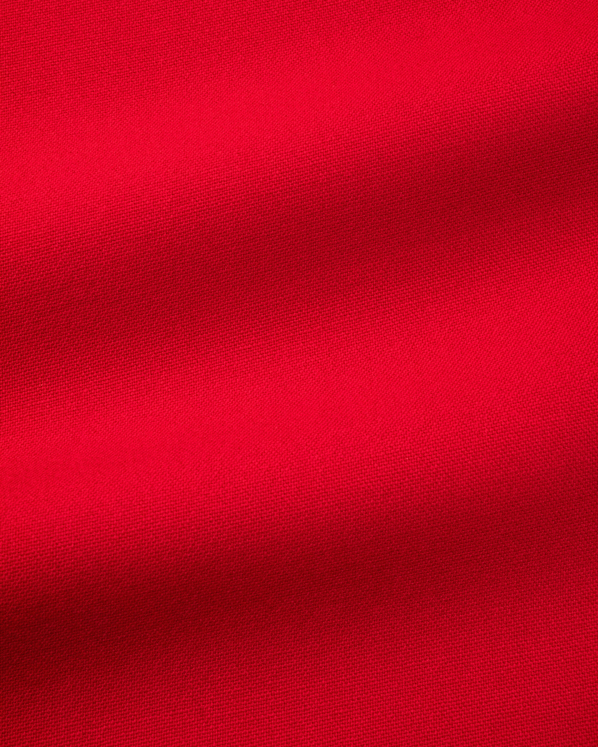 Milo Dress in Red Virgin Wool - fabric texture close-up
