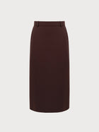 Nadia Skirt in Brown Virgin Wool