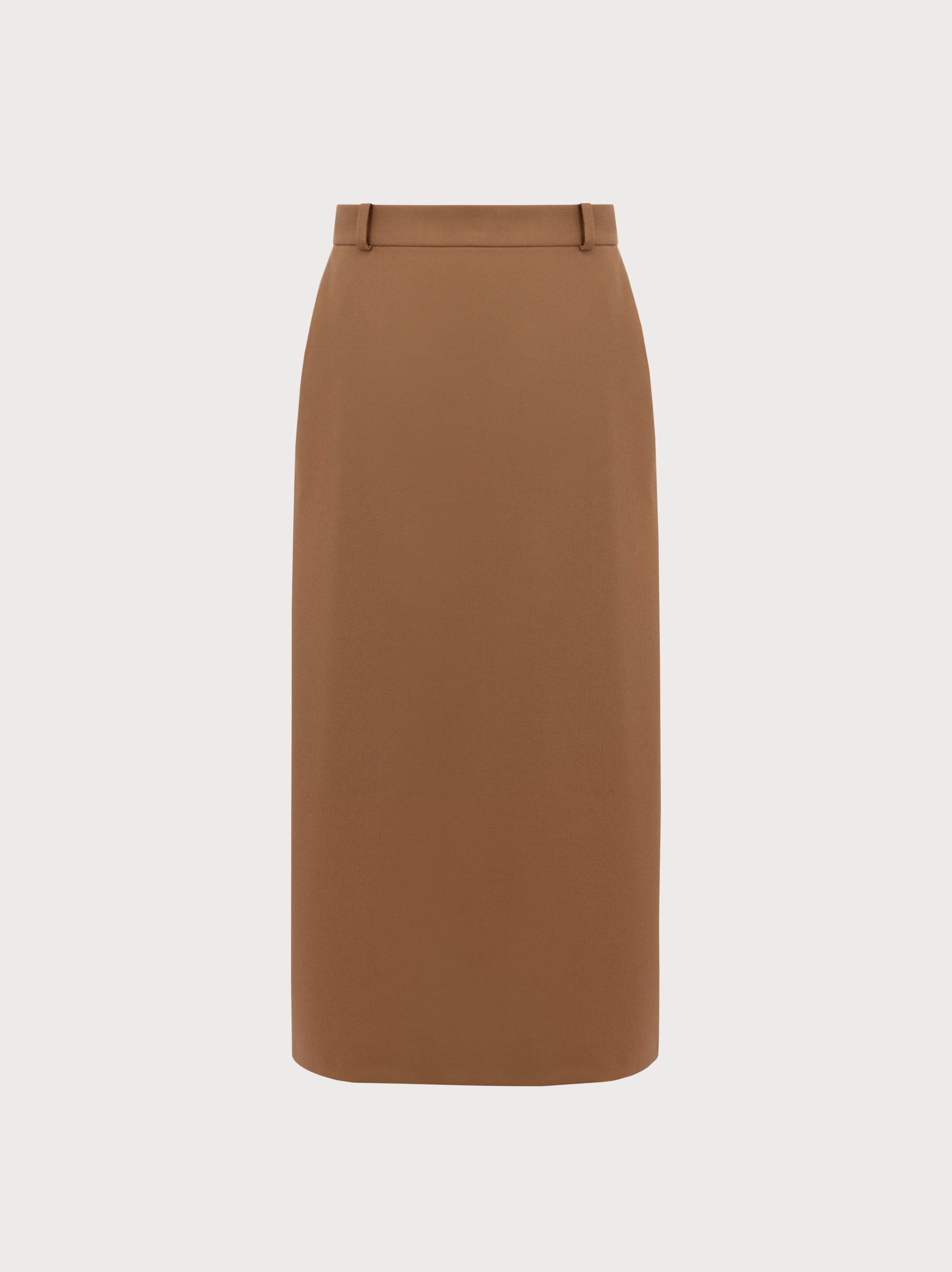 Nadia Skirt in Camel Merino Wool