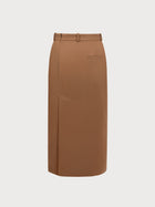 Nadia Skirt in Camel Merino Wool