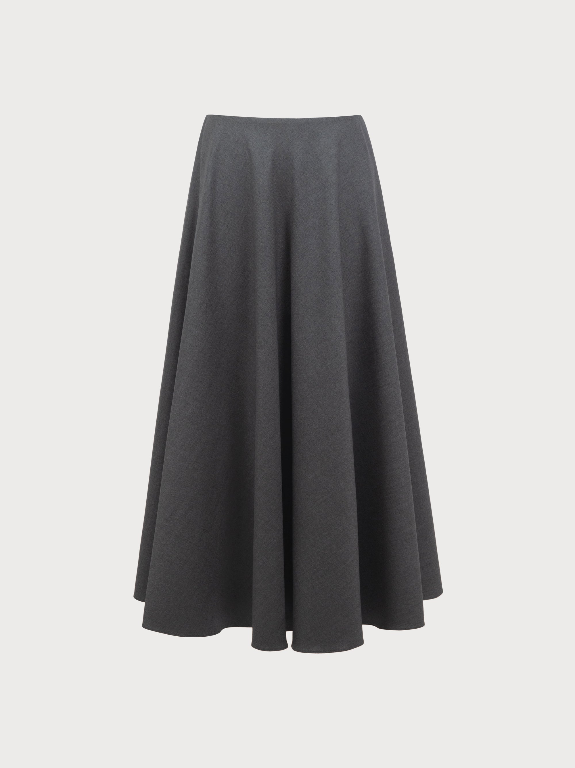 Paulina Skirt in Grey Virgin Wool