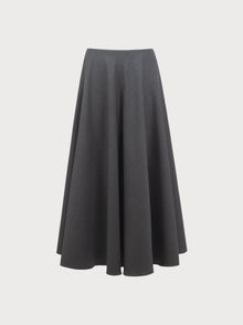 Paulina Skirt in Grey Virgin Wool