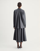 Paulina Skirt in Grey Virgin Wool